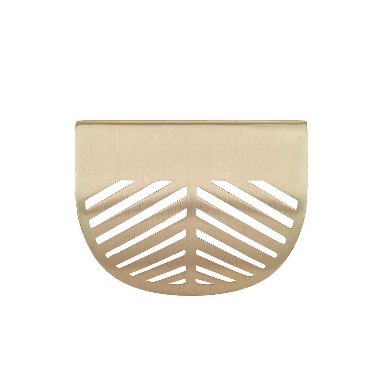 Deco Lip Pull Handle 60Mm Brushed Brass Pk2