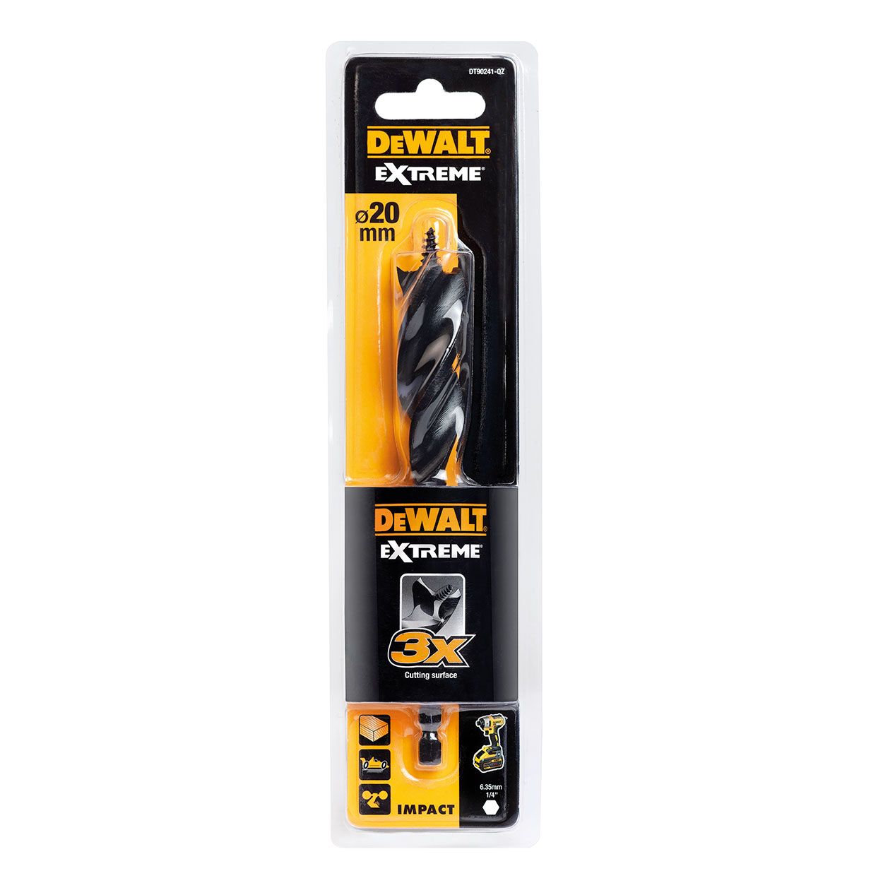 SPADE BIT TRI FLUTE EXTREME 20 x 152MM