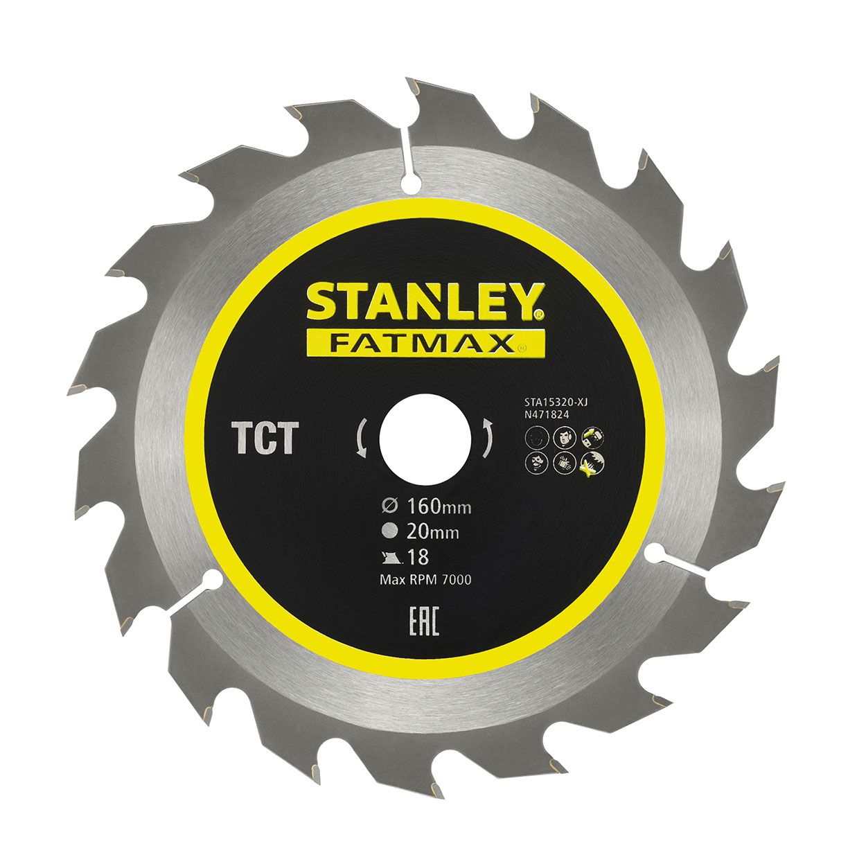 Circ Saw Blade Fat Max TCT 160x20 18T