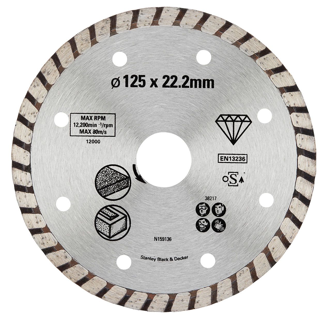 Diamond Disc 125x22.2 GranBrick Cont. R