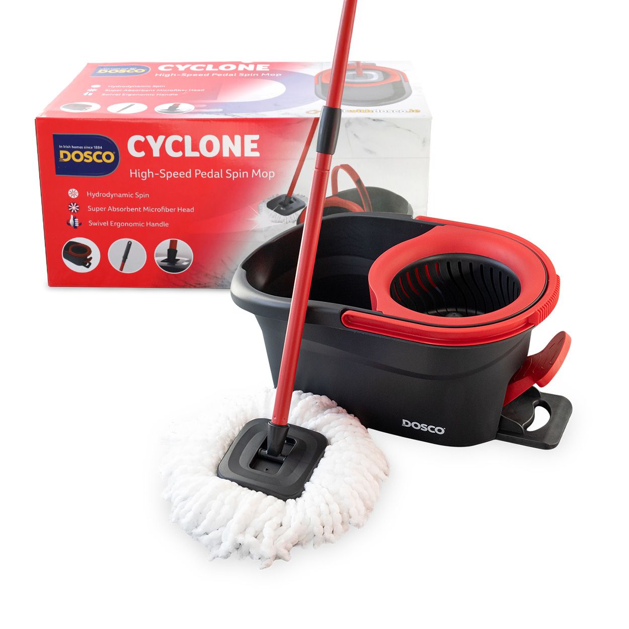 Dosco Cyclone Pedal Spin Mop Set