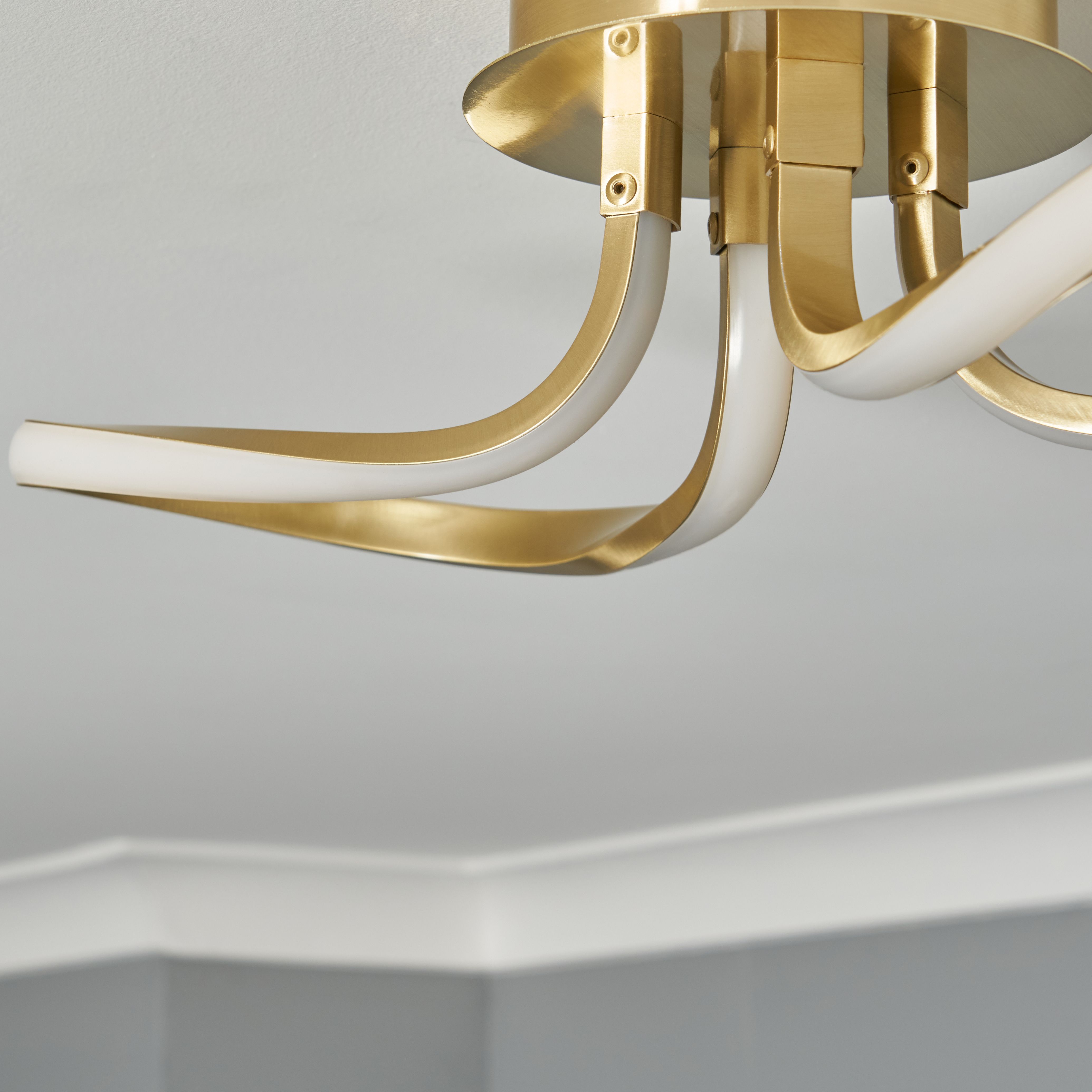 Loop LED Wall Lamp - Warm Brass