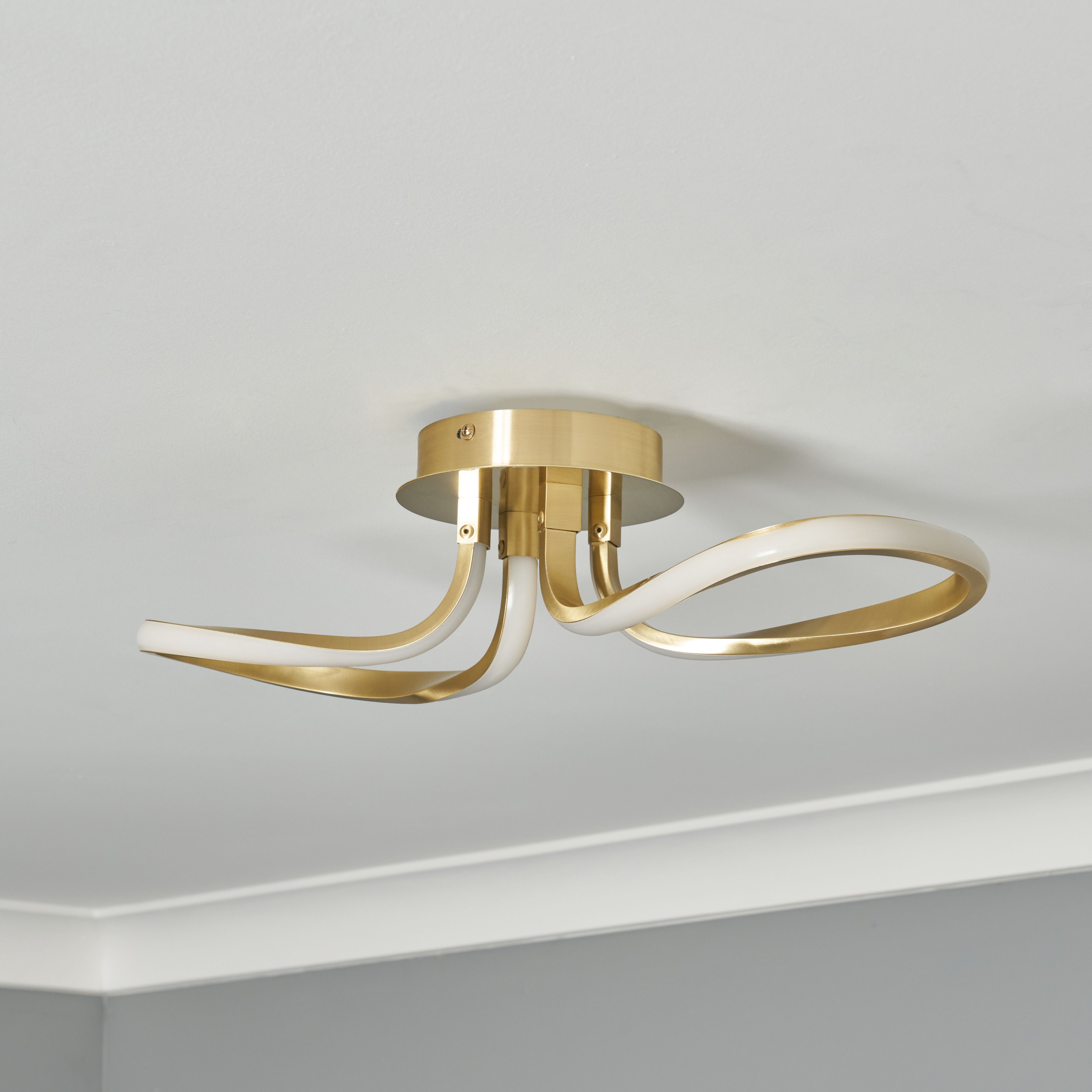 Loop LED Wall Lamp - Warm Brass