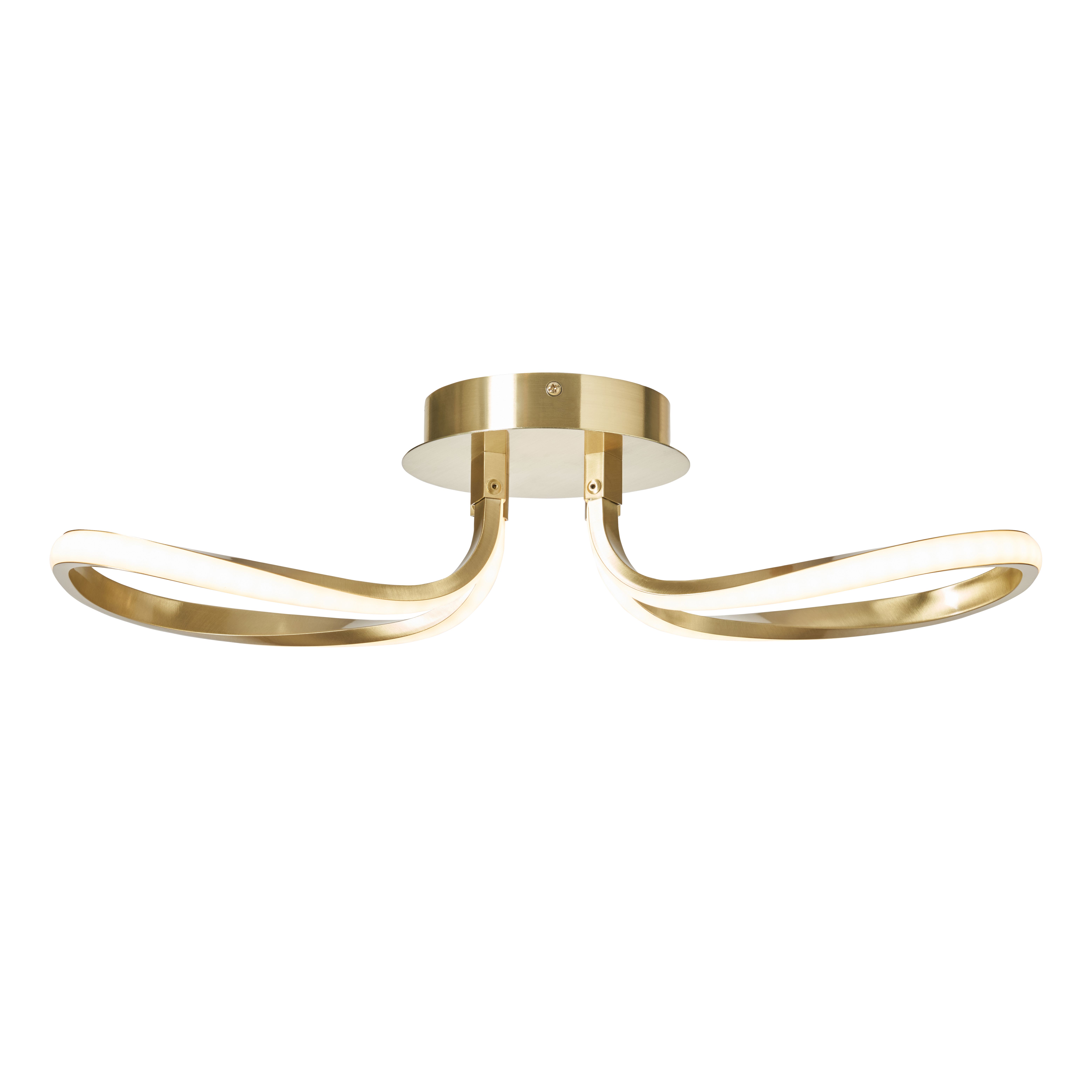 Loop LED Wall Lamp - Warm Brass