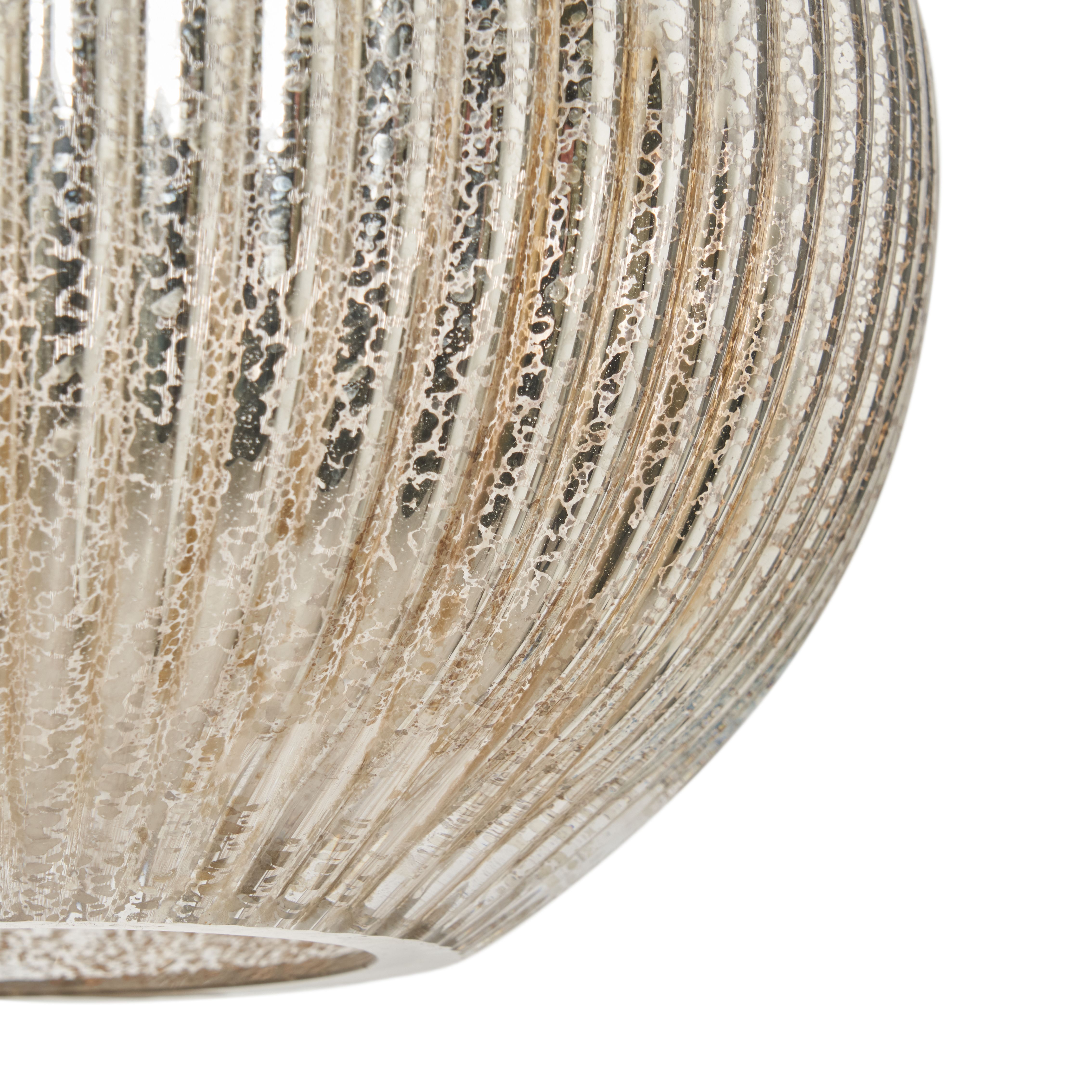 Laguna Ribbed Glass Easy Fit Mercury Glass