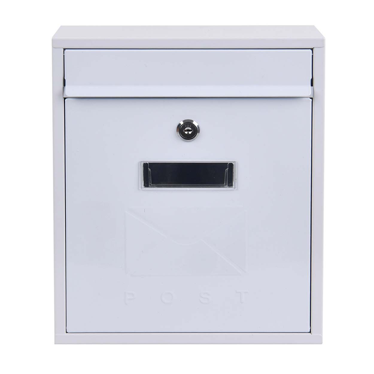 Contemporary Post Box White Gloss