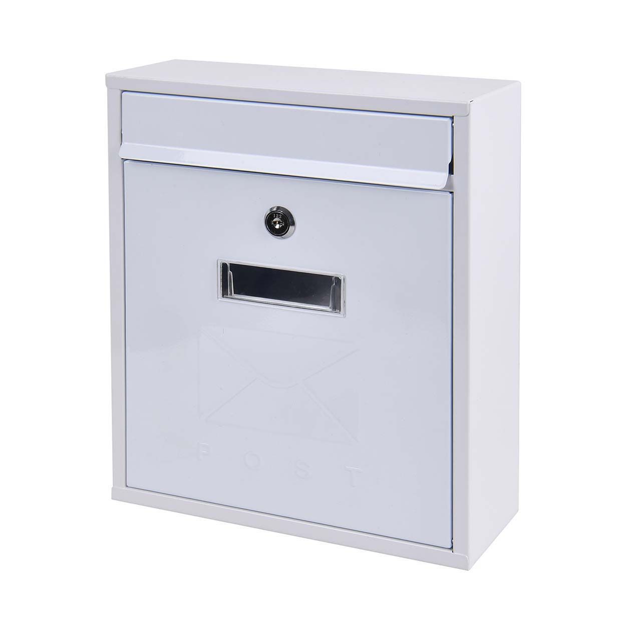 Contemporary Post Box White Gloss