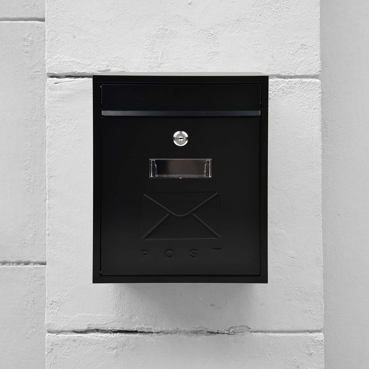 Contemporary Post Box Matt Black