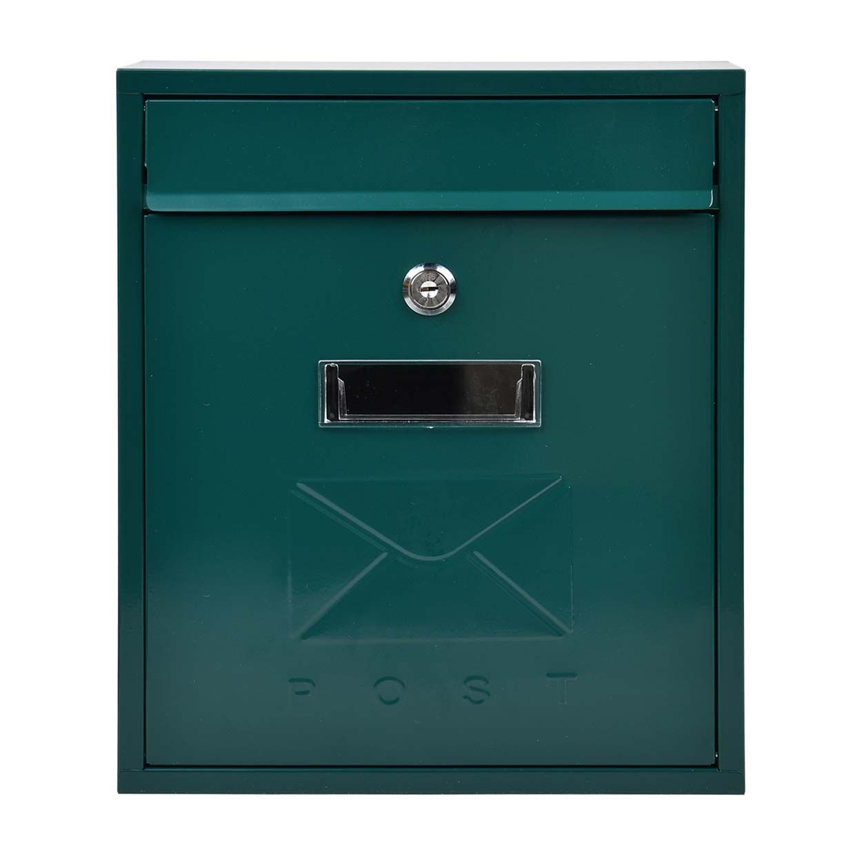CONTEMPORARY POST BOX GREEN GLOSS