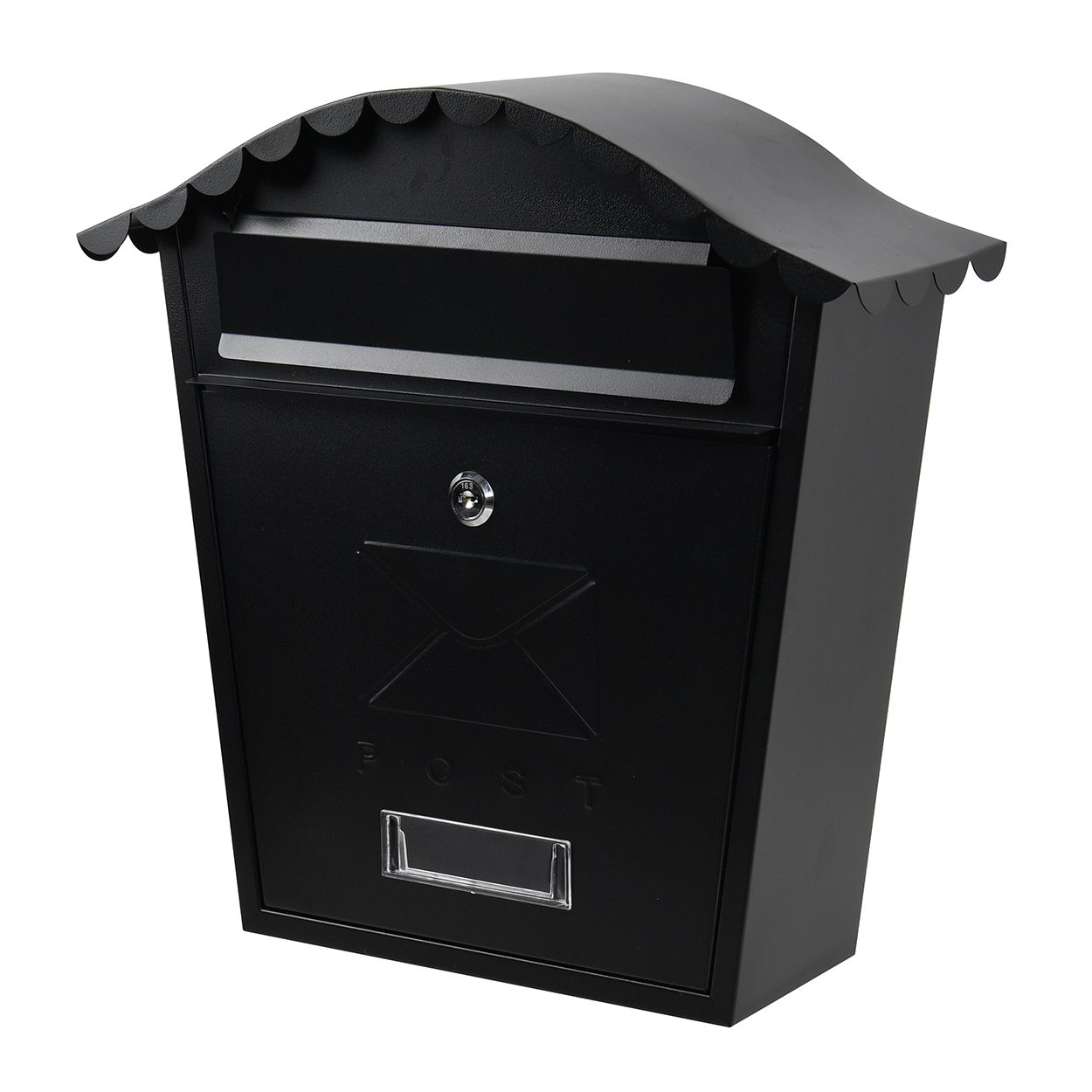 Traditional Post Box Matt Black
