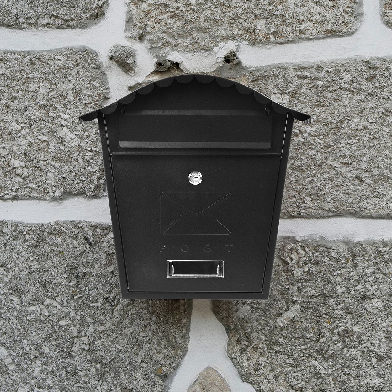 Traditional Post Box Matt Black