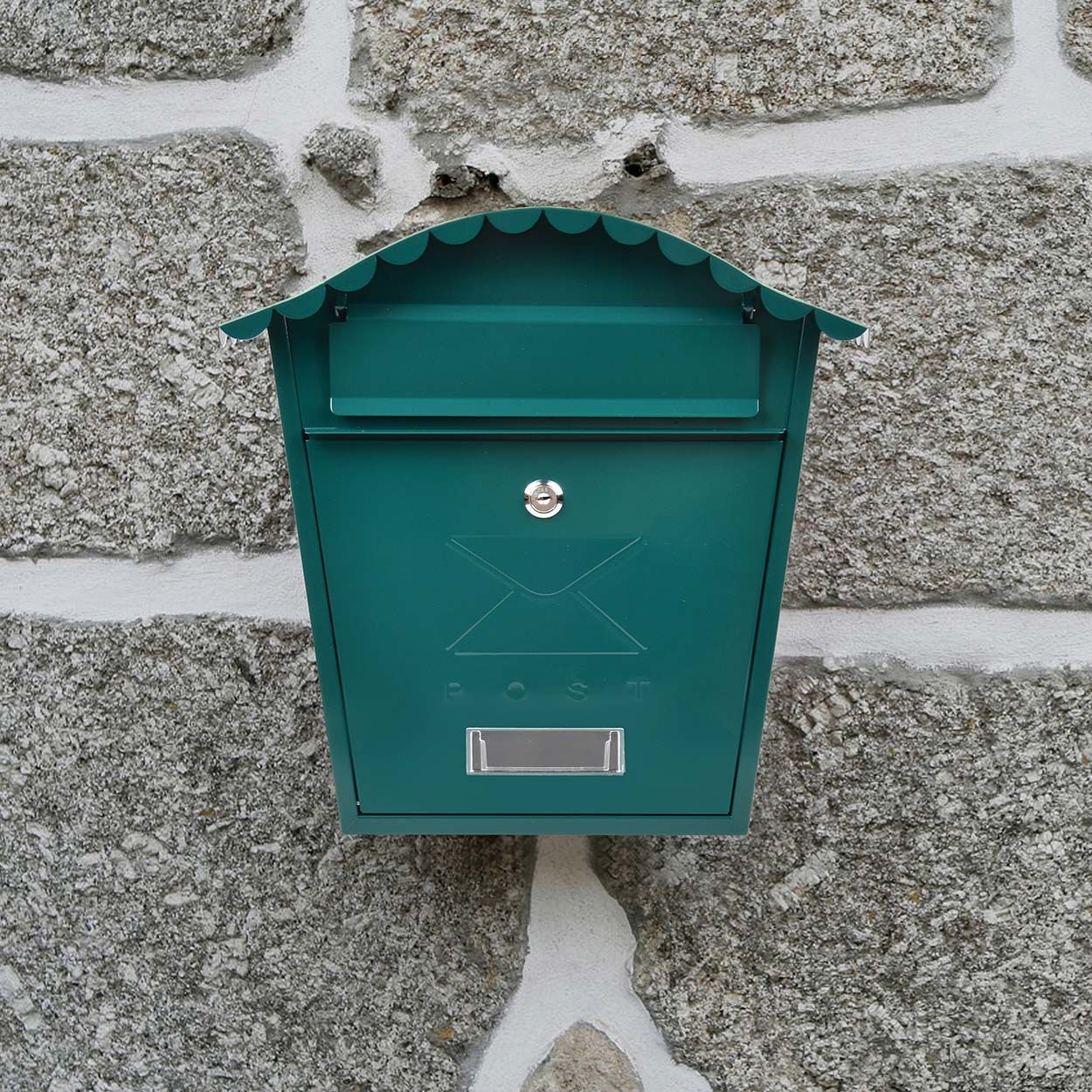 Traditional Post Box Green Gloss 