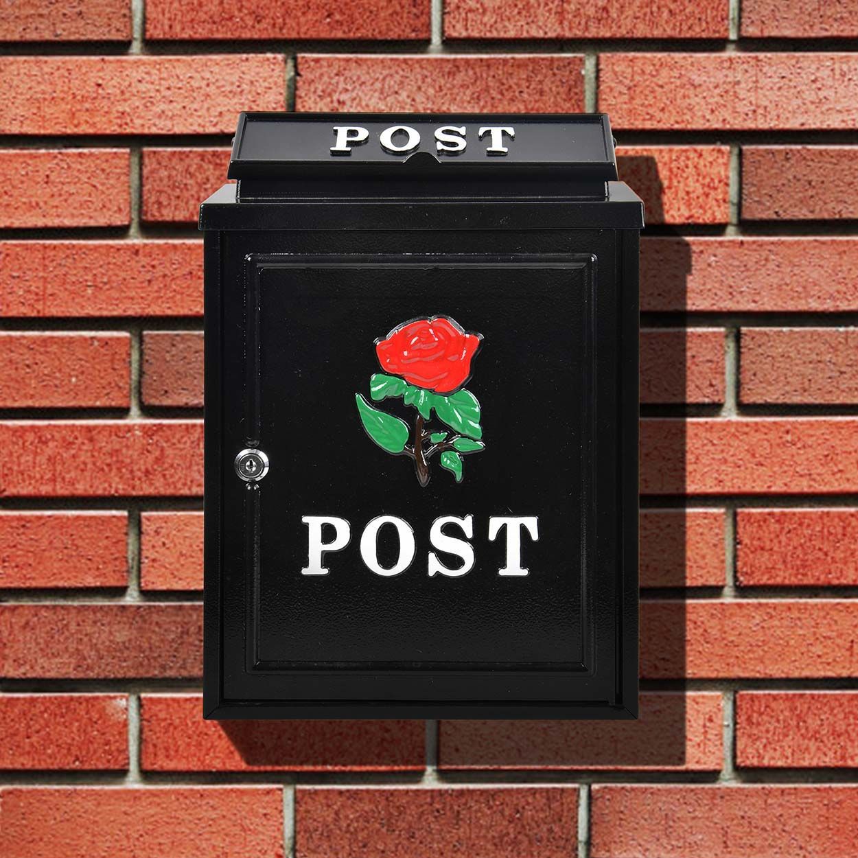 Red Rose Post Box