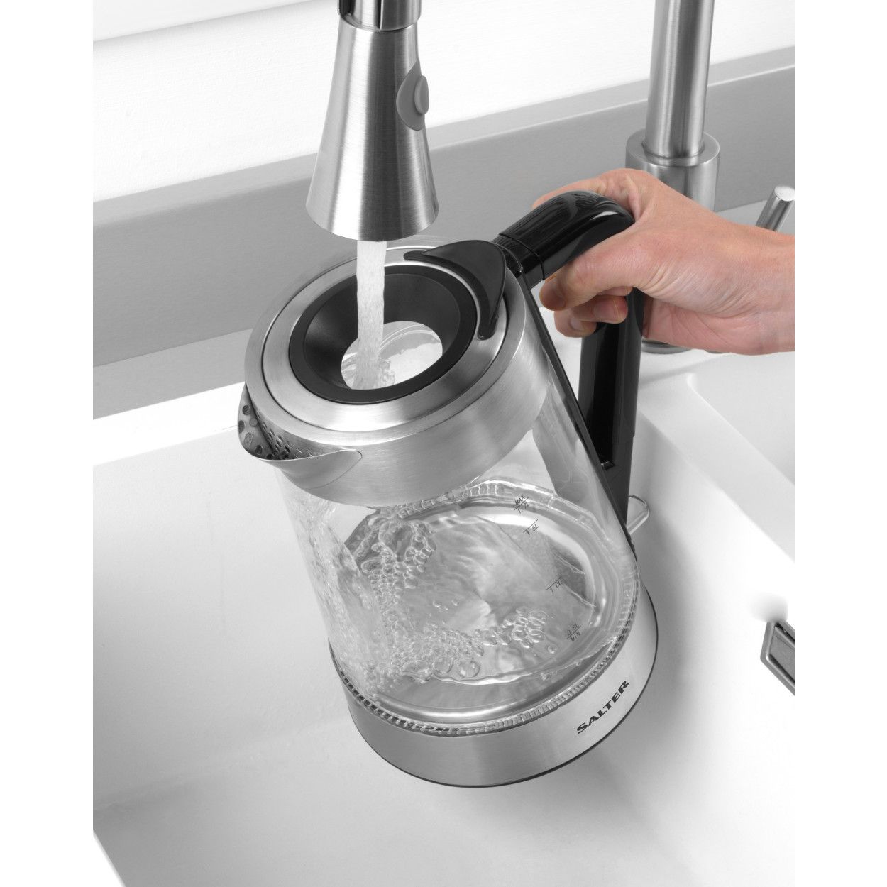 Salter Colour Change Glass Kettle