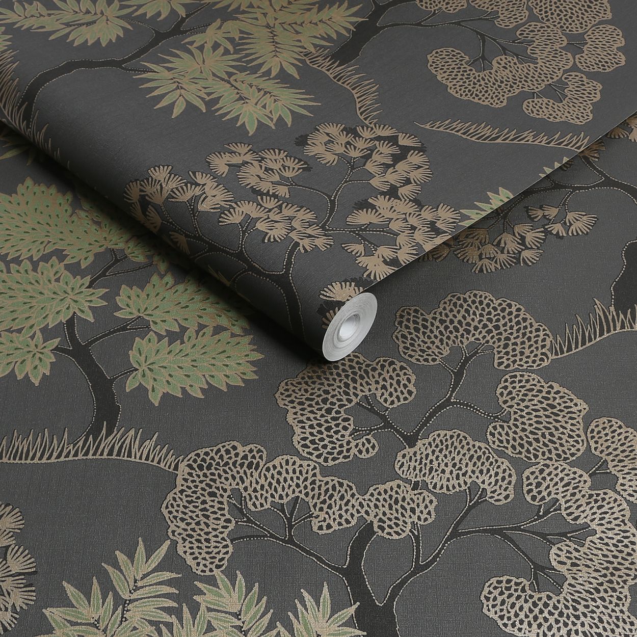 Sublime Trees Charcoal 10M Wallpaper