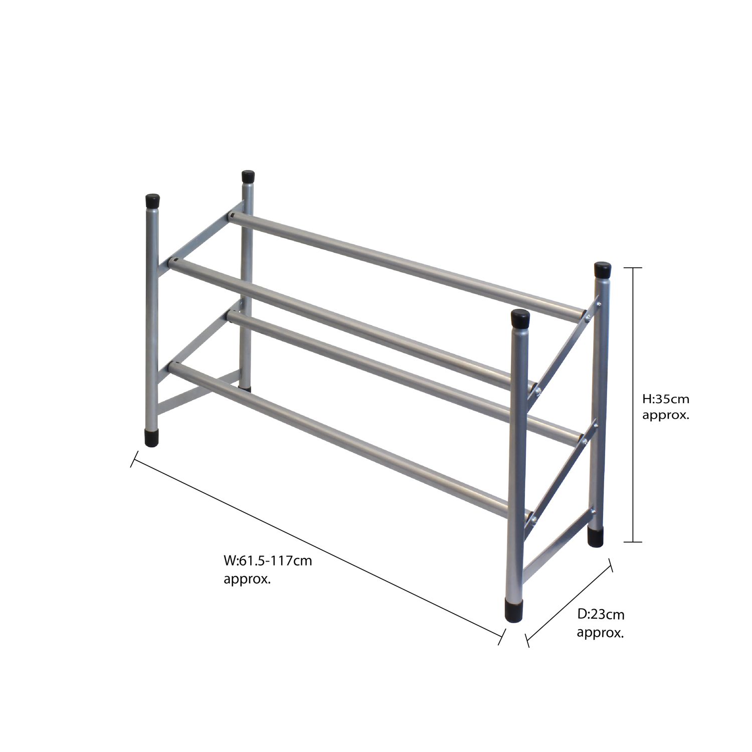 2 Tier Extendable Shoe Rack