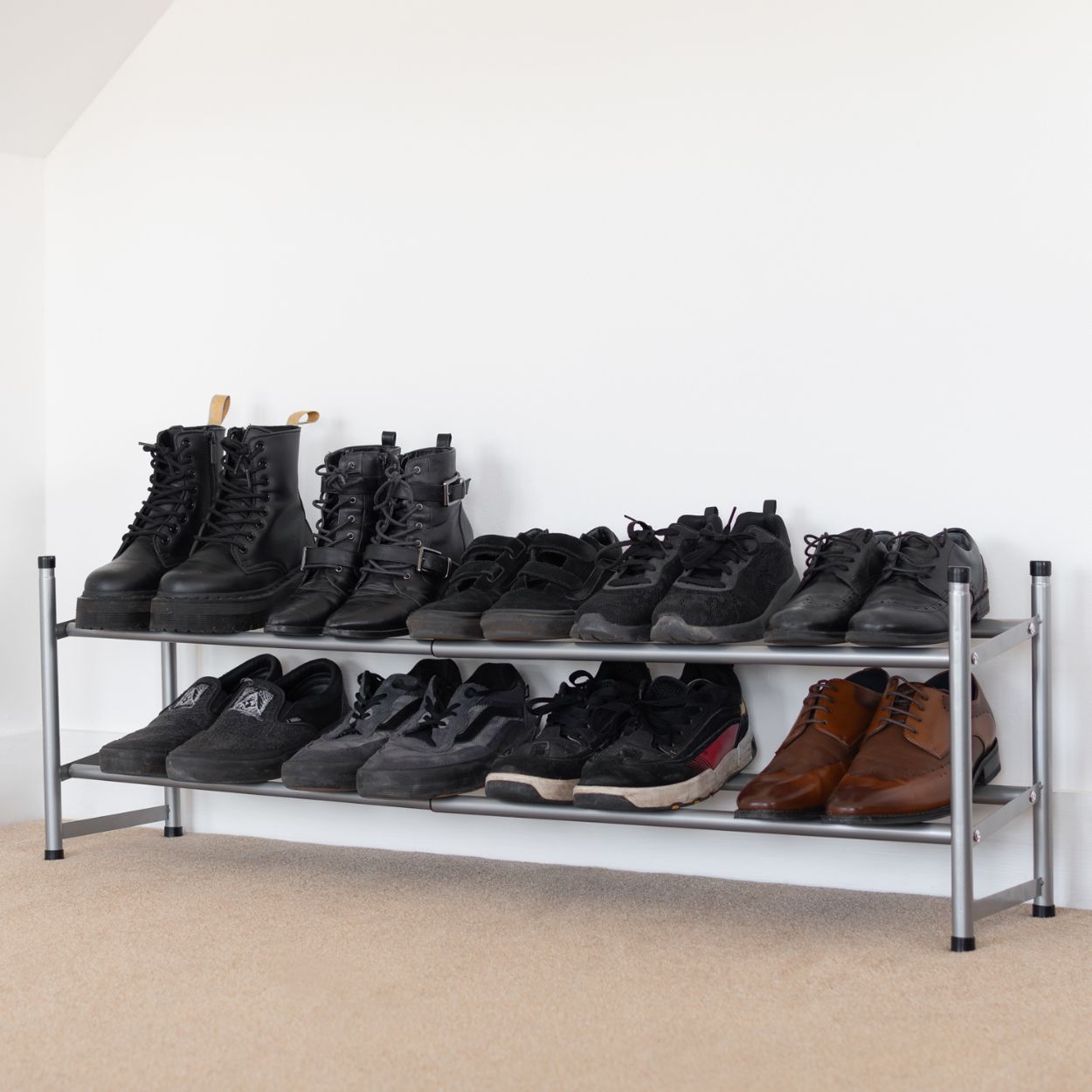 2 Tier Extendable Shoe Rack