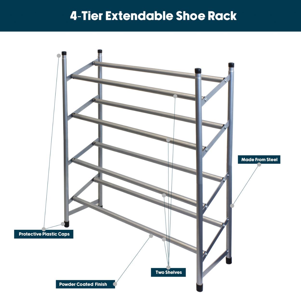 4 Tier Shoe Rack