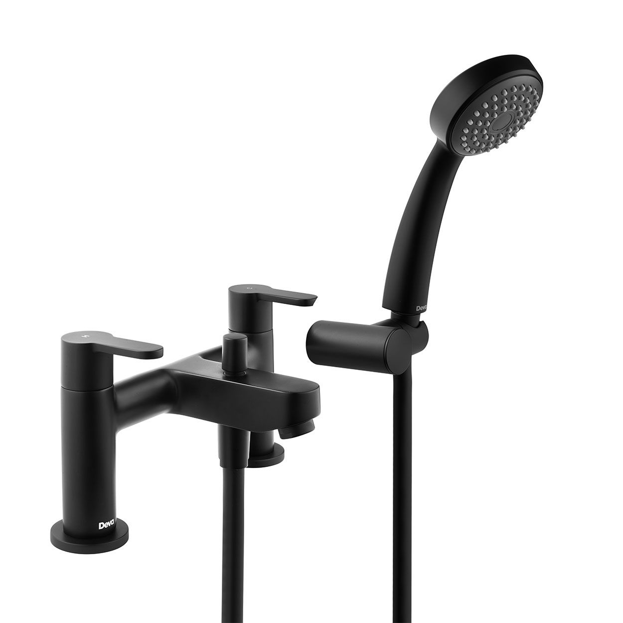 Ethos Bath Shower Mixer Matte Black