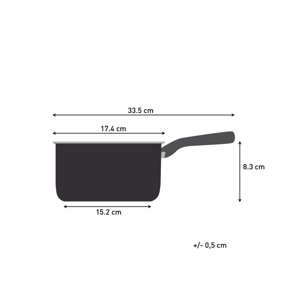 Tefal 16Cm Titanium Excellence Saucepan & Lid