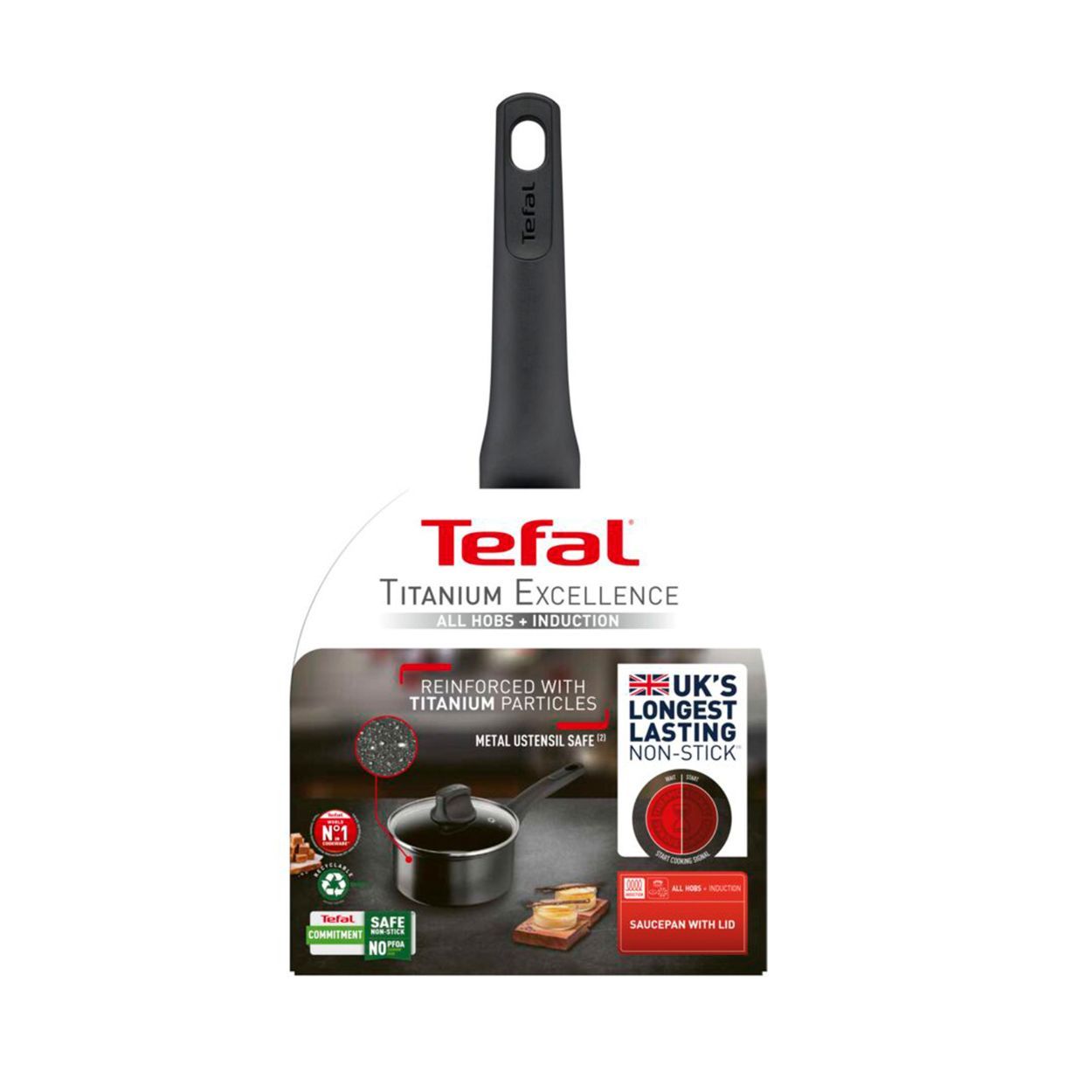 Tefal 16Cm Titanium Excellence Saucepan & Lid