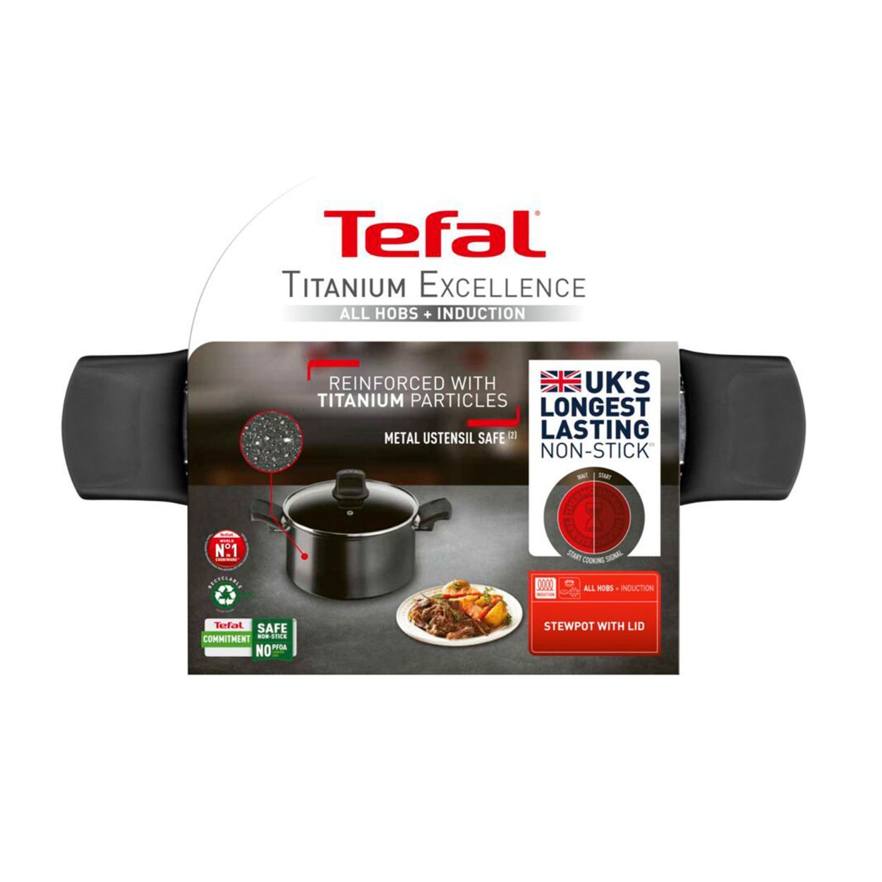 Tefal Titanium Excellence 24Cm Stewpot & Lid