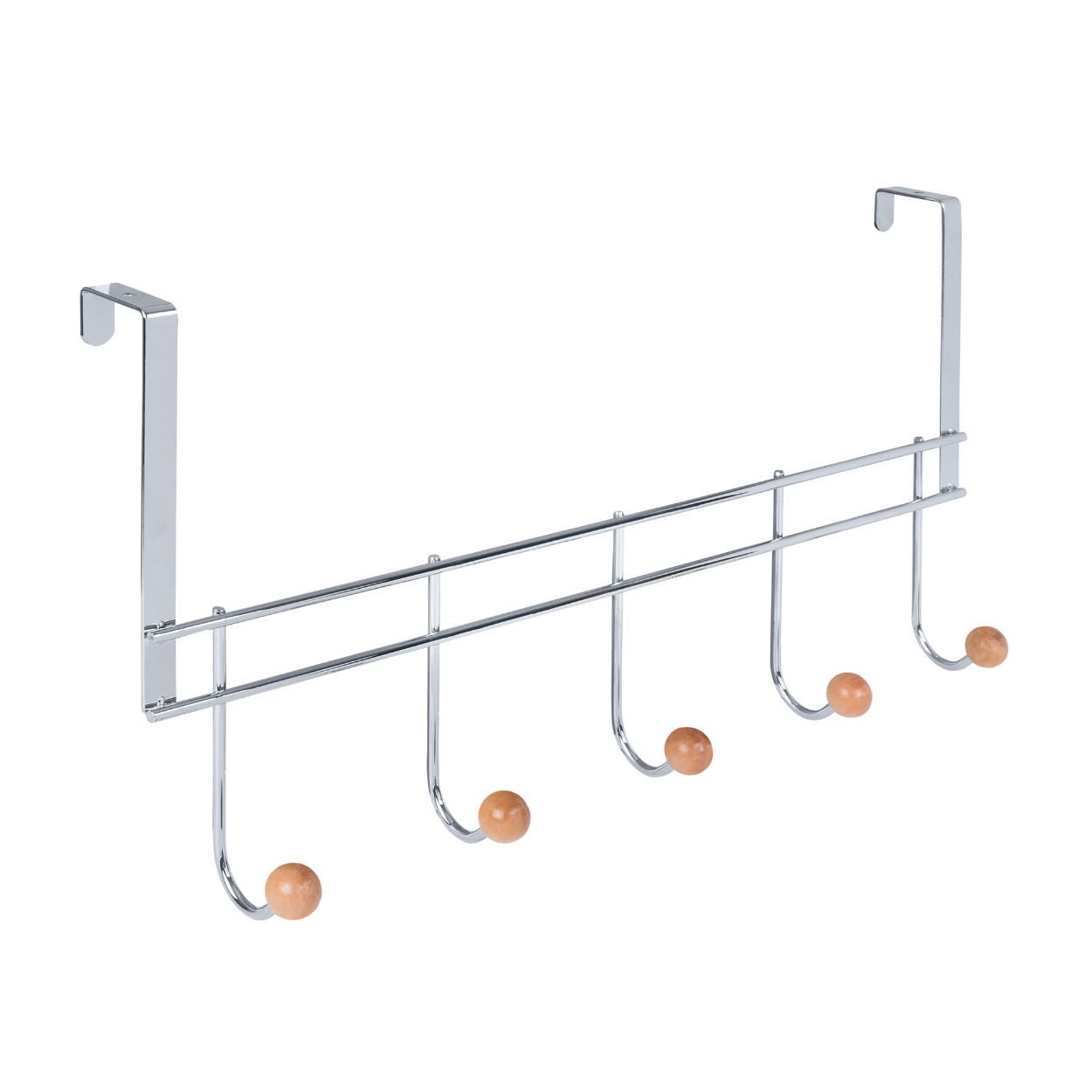 5 Door Hook Hanging Chrome