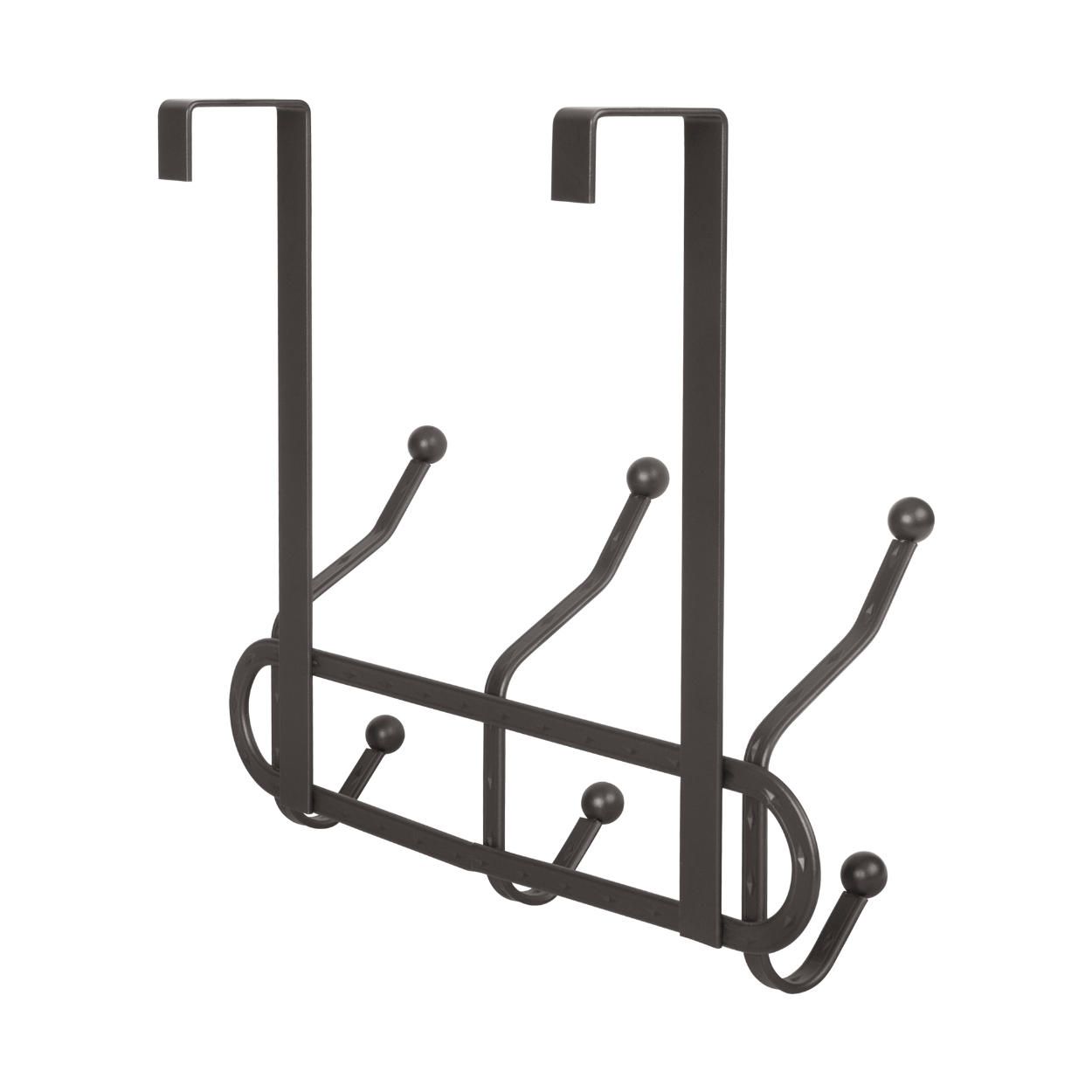 3 Door Hook Hanging Antique Brown