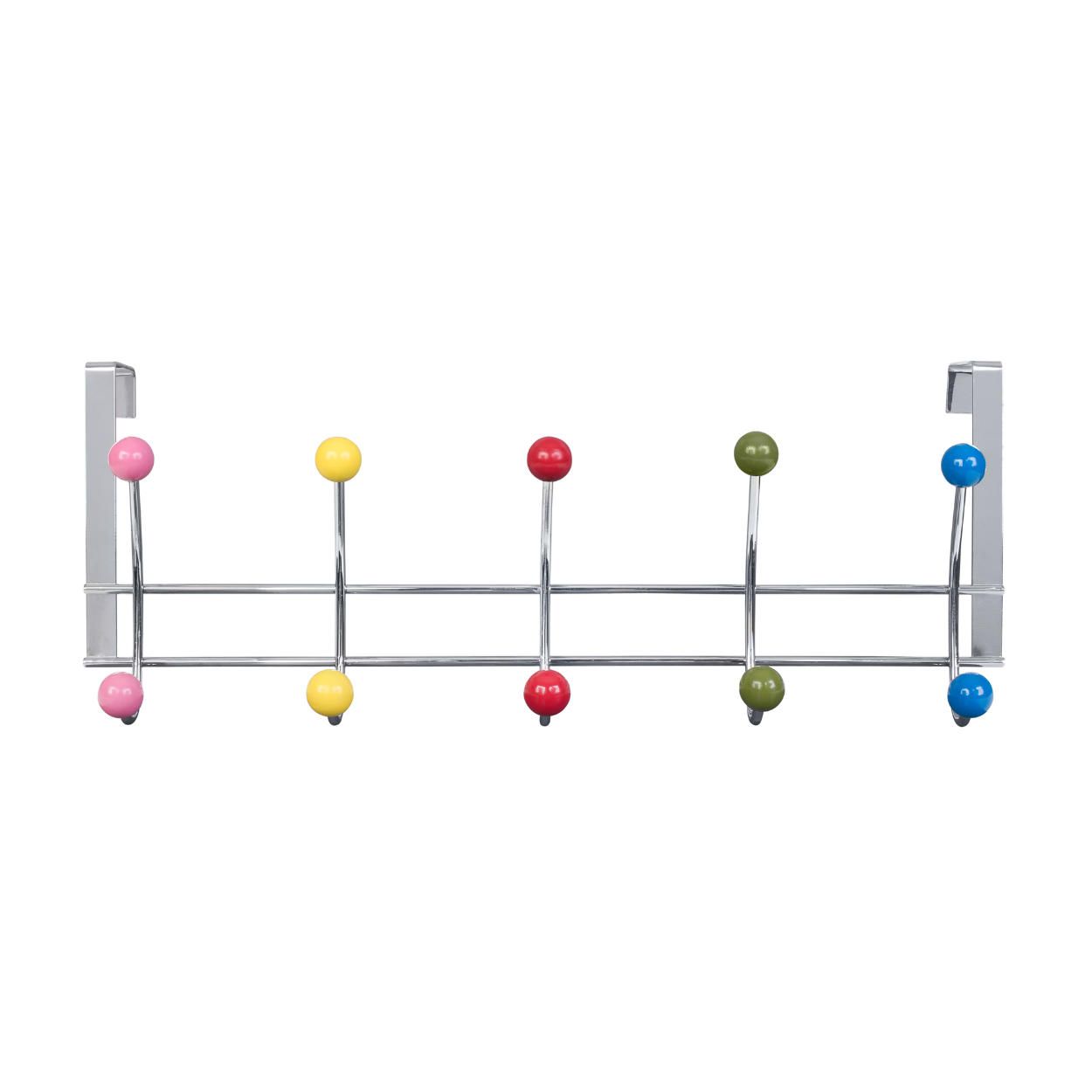 5 Colour Door Hook Hanging Chrome