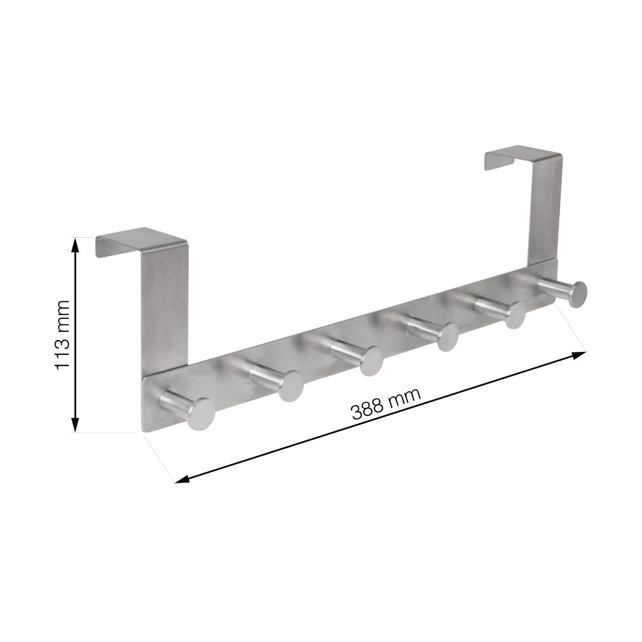 6 Door Round Hook Hanging Stainless Steel