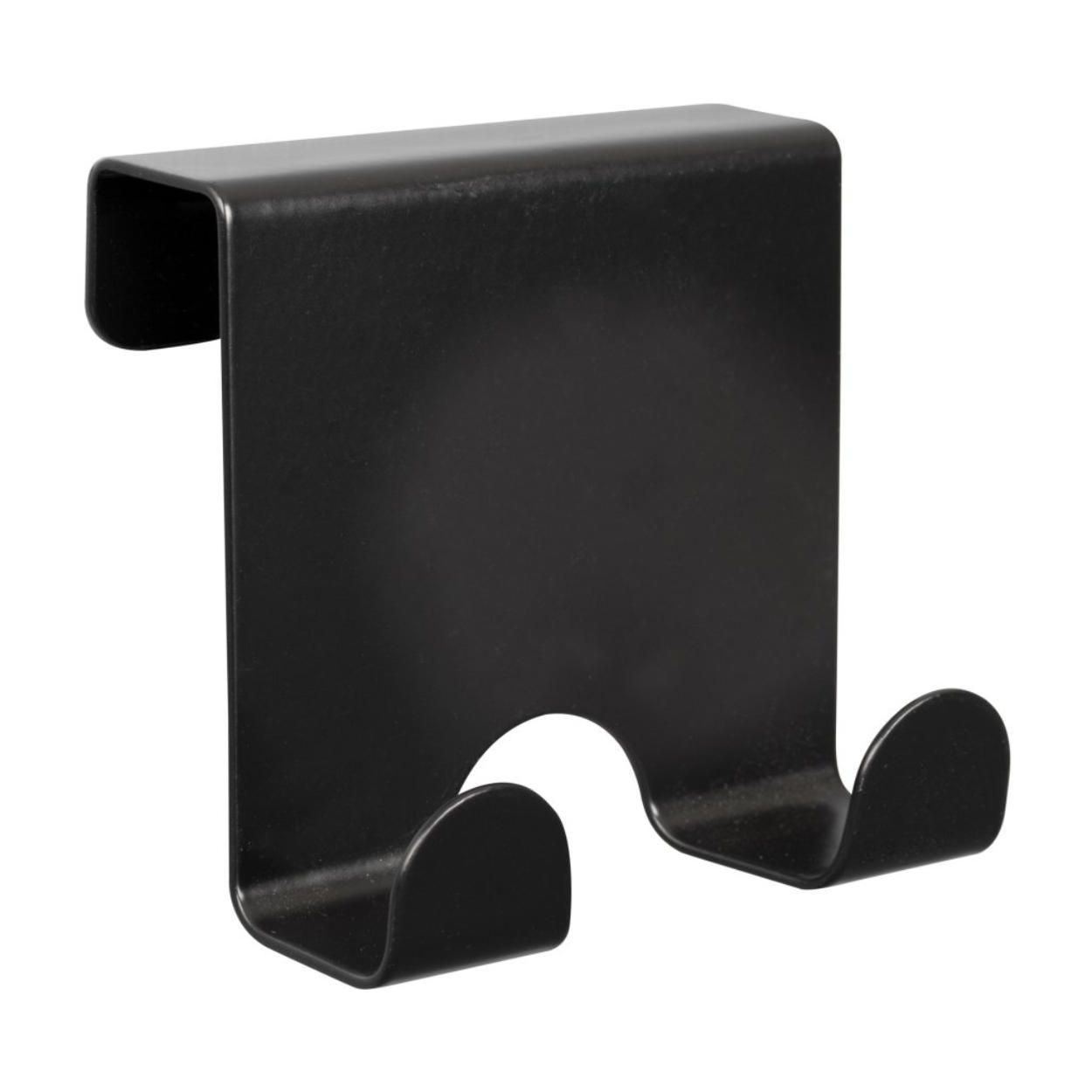 2 Door Hook Black Stainless Steel