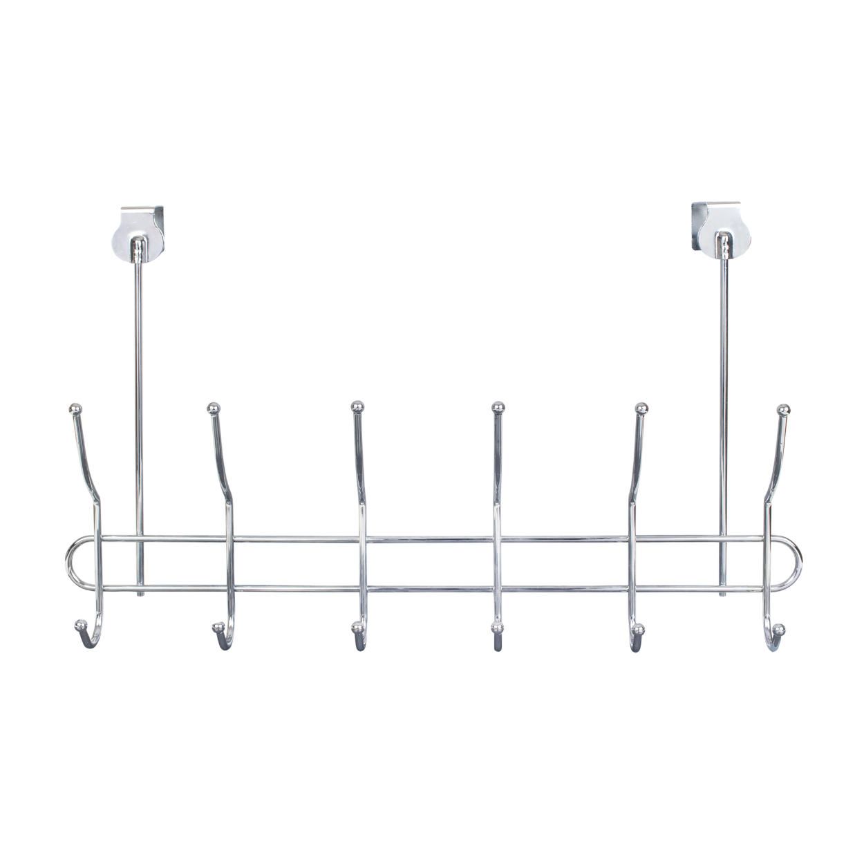 6 Door Hook Hanging Chrome