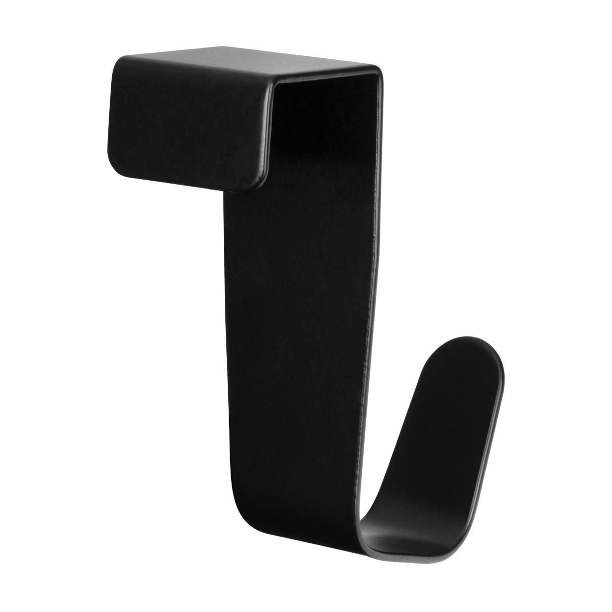 Door Hook Black Stainless Steel 2 Pack