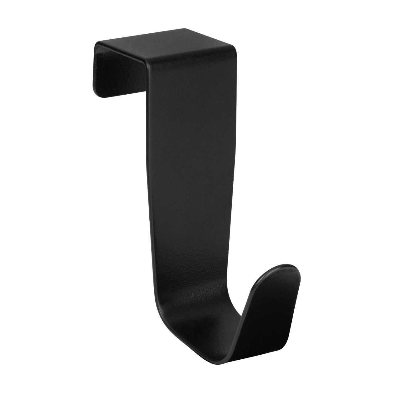 Door Hook Black Stainless Steel 2 Pack
