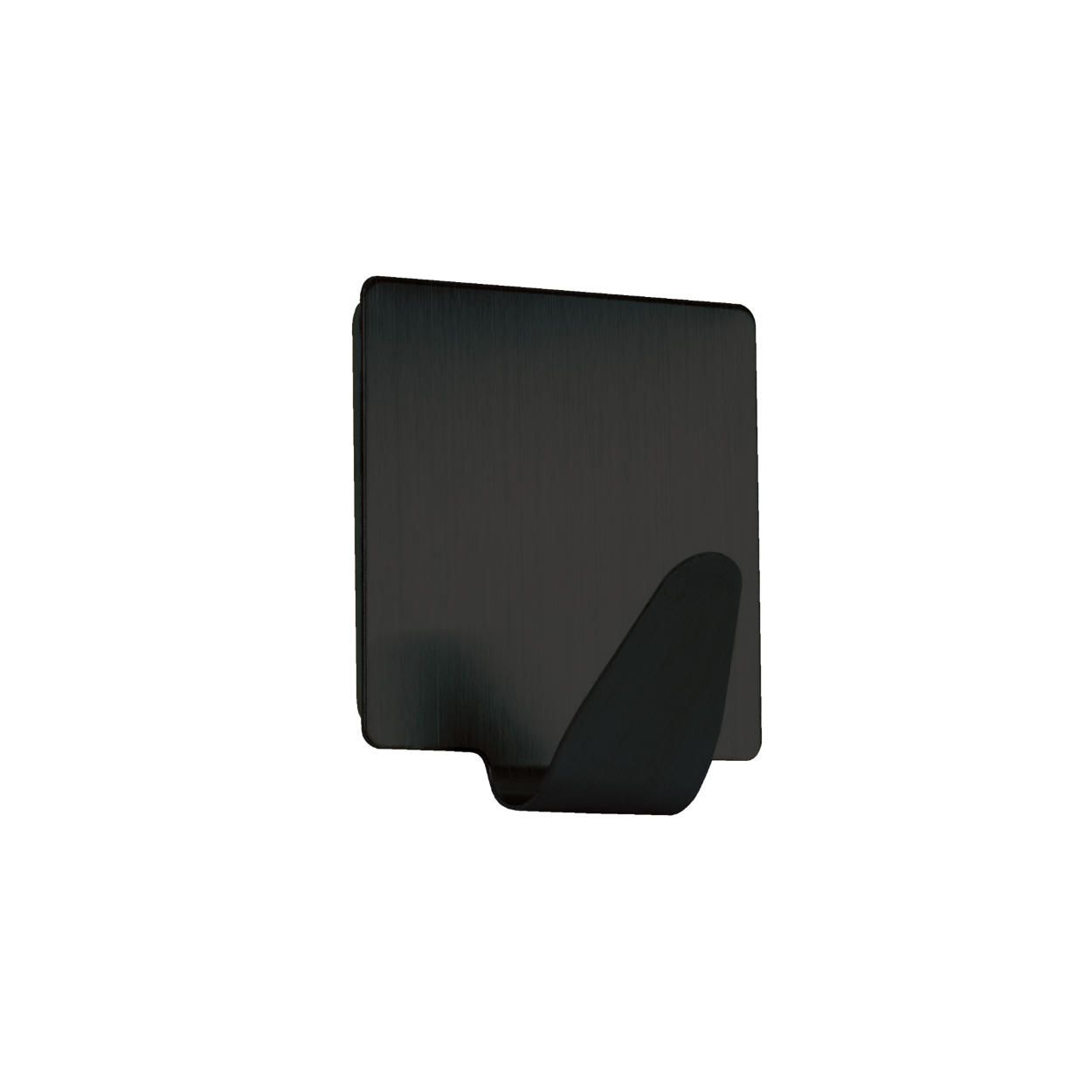 Large Angular Hook Black Stainless Steel 2 Pack