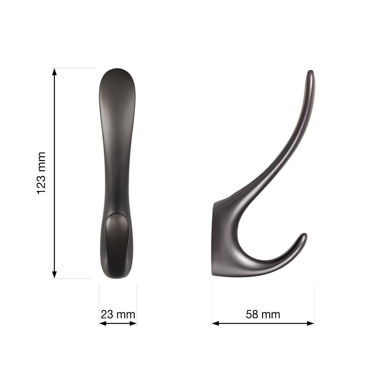 Maxial Hook Anthracit