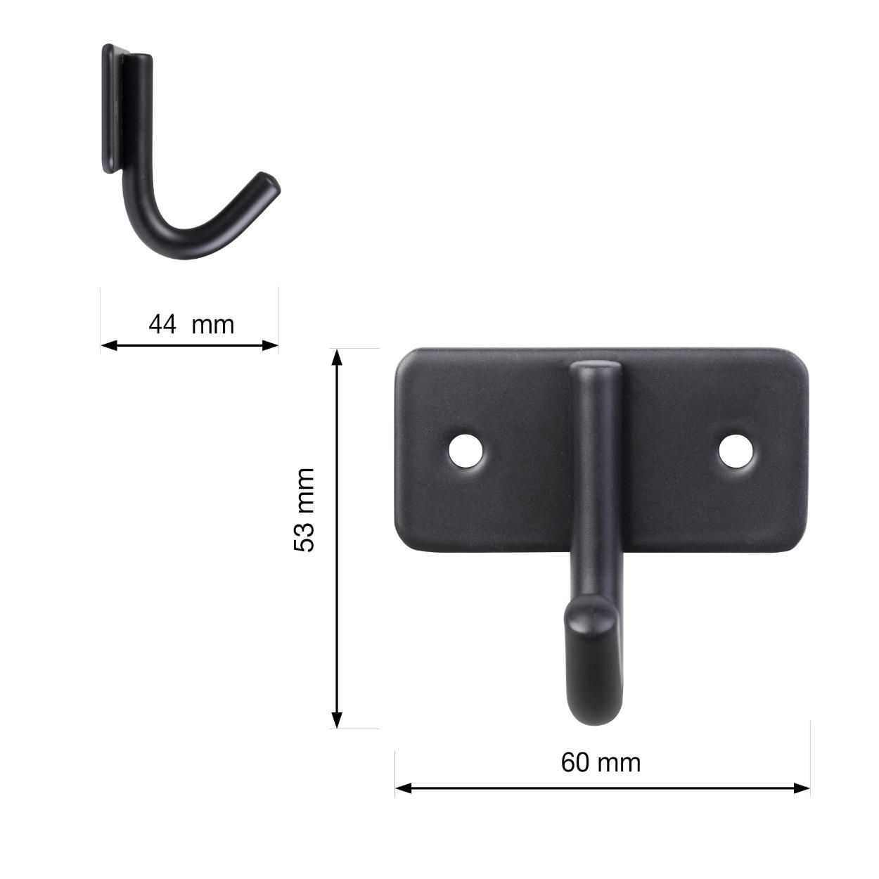 Black Stainless Steel Hanger 60x30x57mm