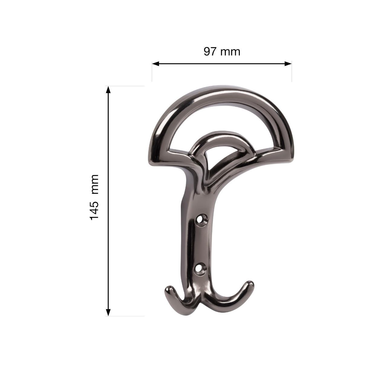 Bolero Hook Black Nickel