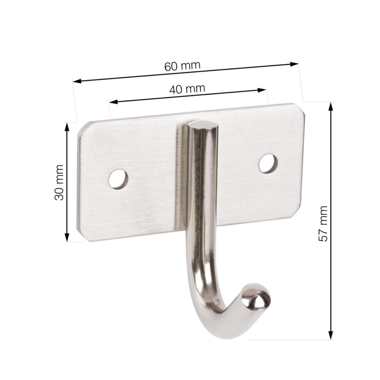 Stainless Steel Square Hook 60x30x57mm