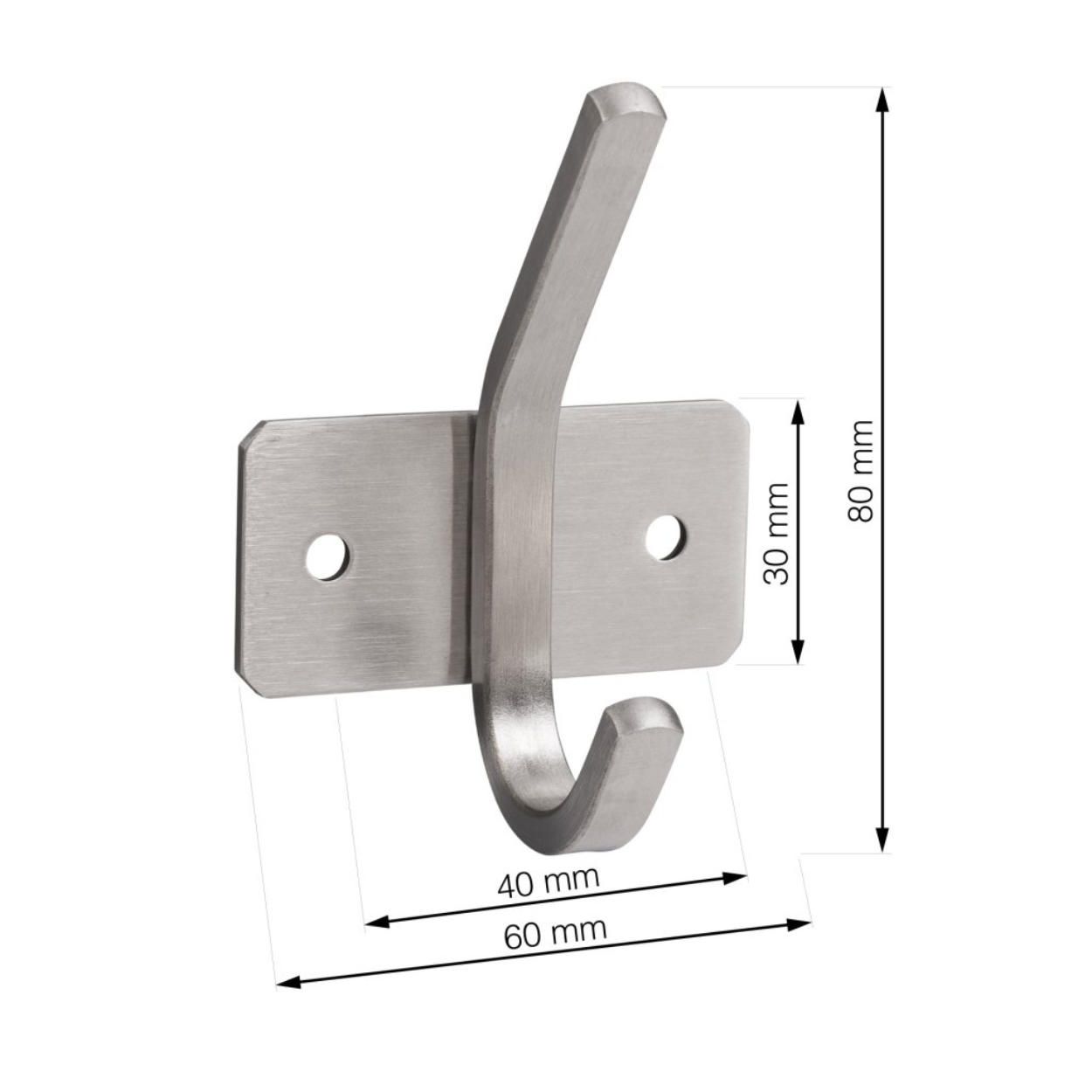 Stainless Steel Square Hook 60x30x80mm