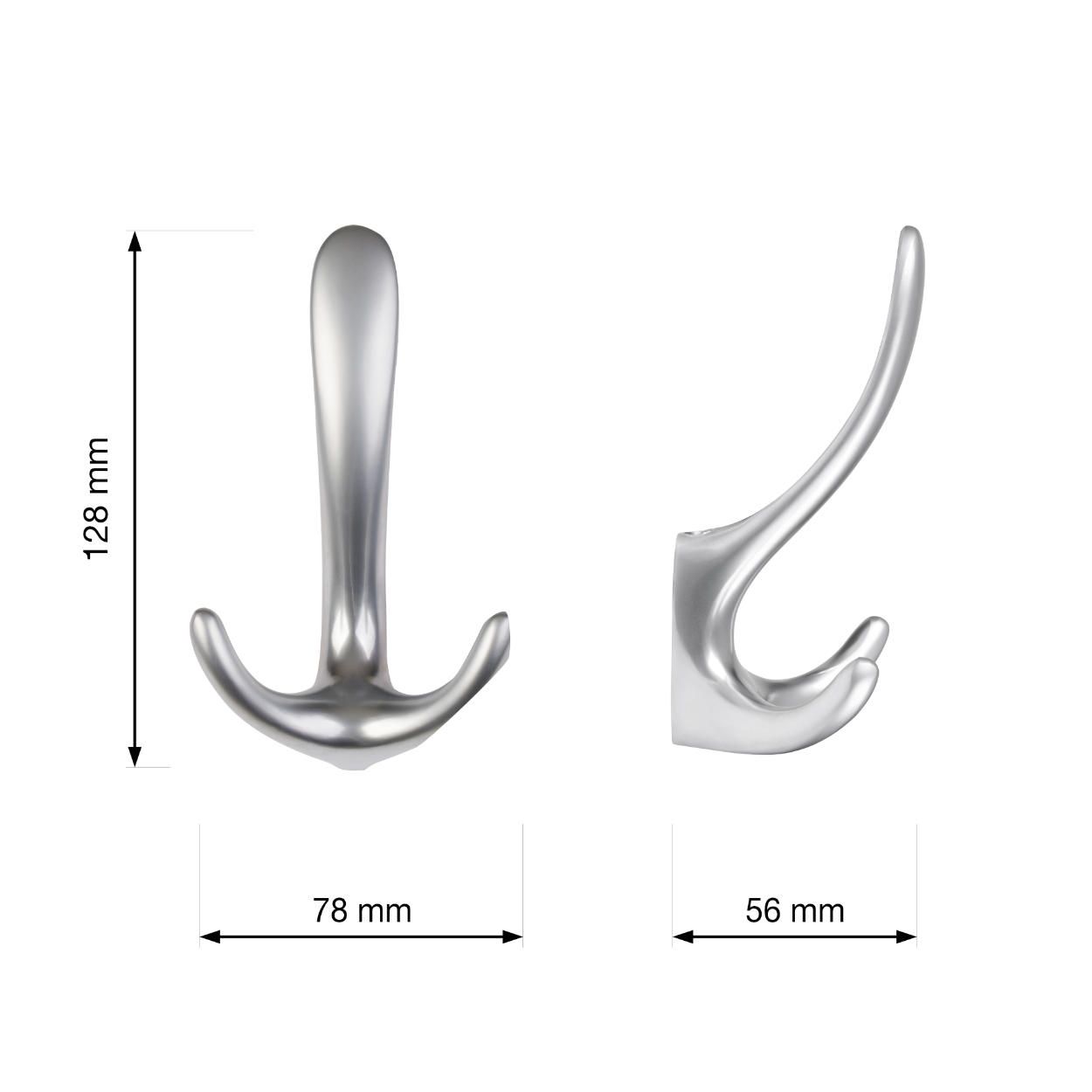 Trillo Hook Matt Chrome