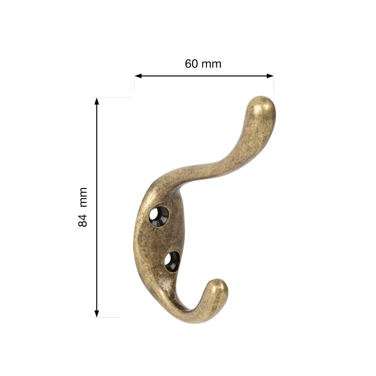 Sentini Hook Antique Brass