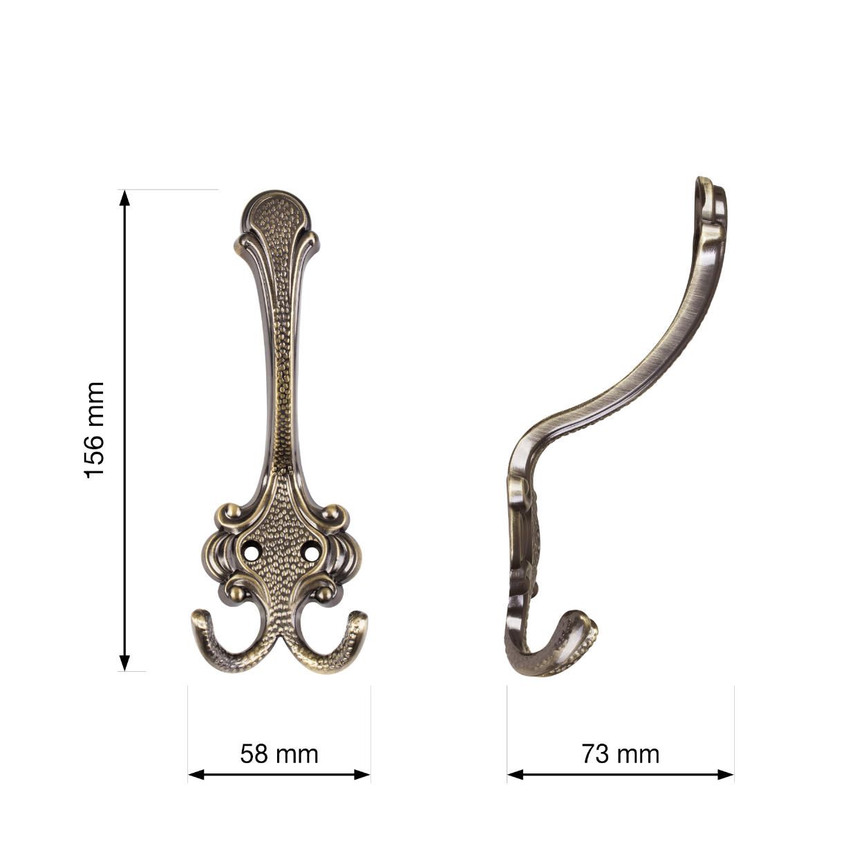 Geel I Hook Antique Brass