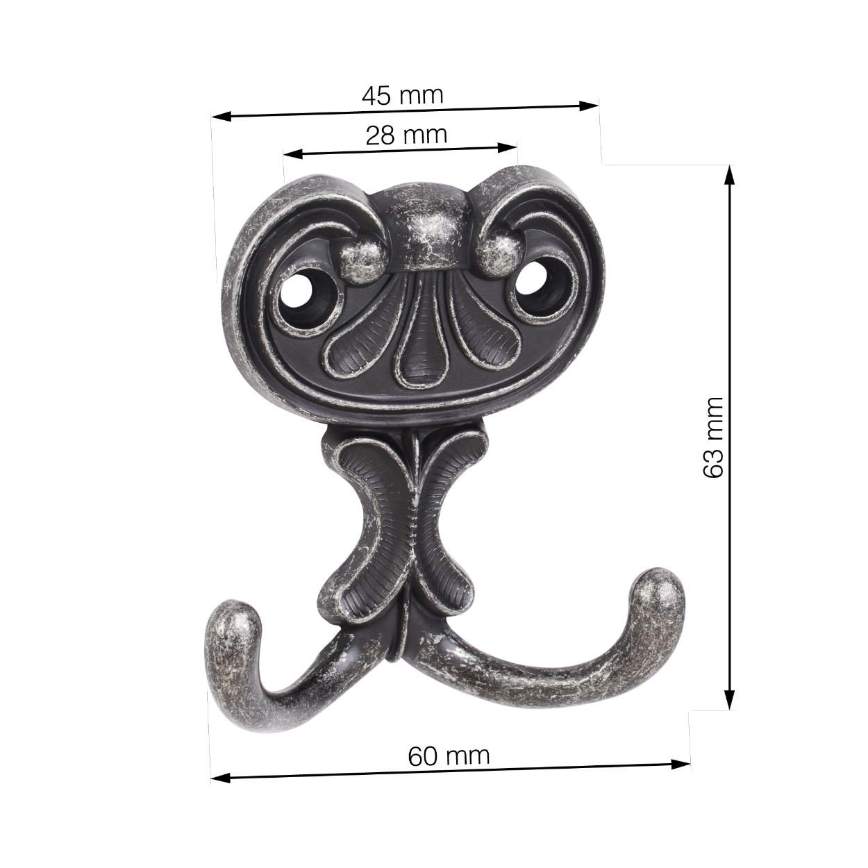 Bree II Hook Antique Silver