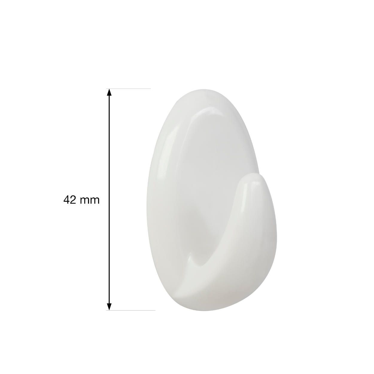 Self-Adhesive Plastic White Hook I