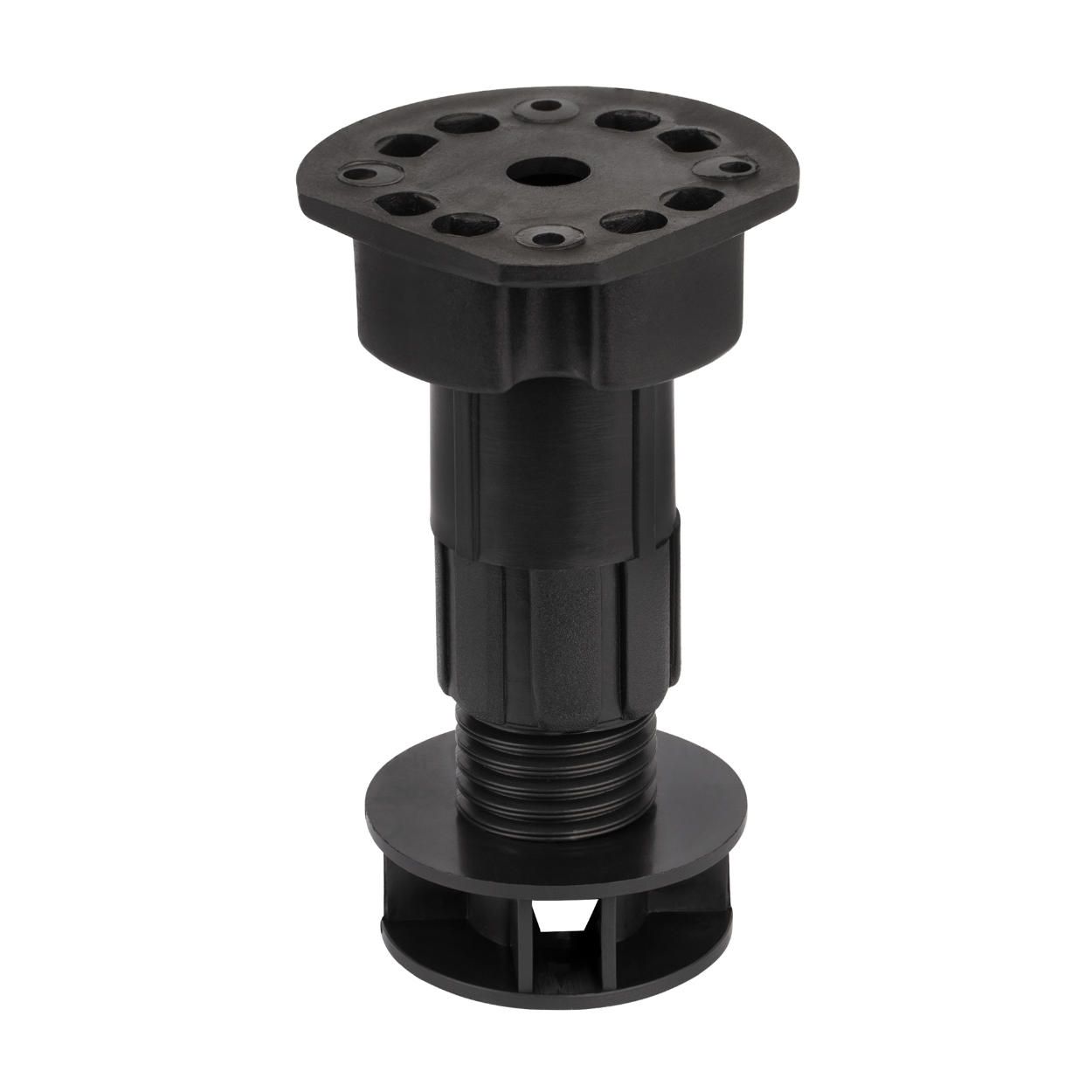 Furniture Leg Adjustable Height Plastic Black
