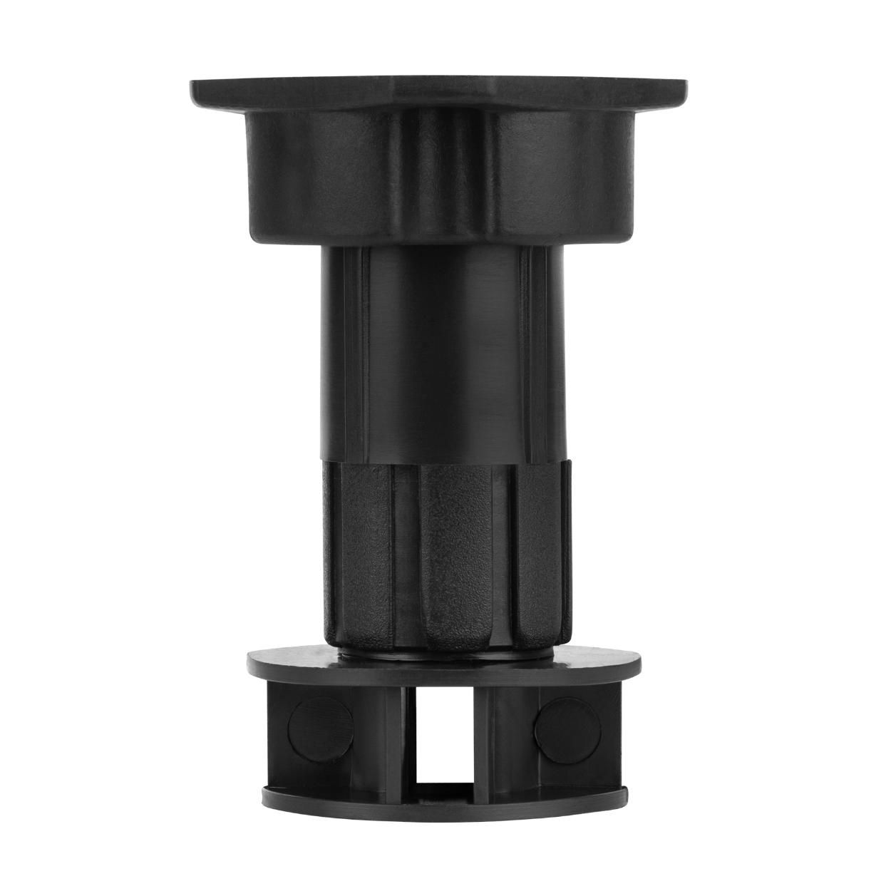 Furniture Leg Adjustable Height Plastic Black