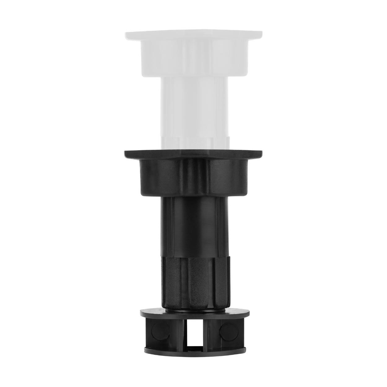 Furniture Leg Adjustable Height Plastic Black