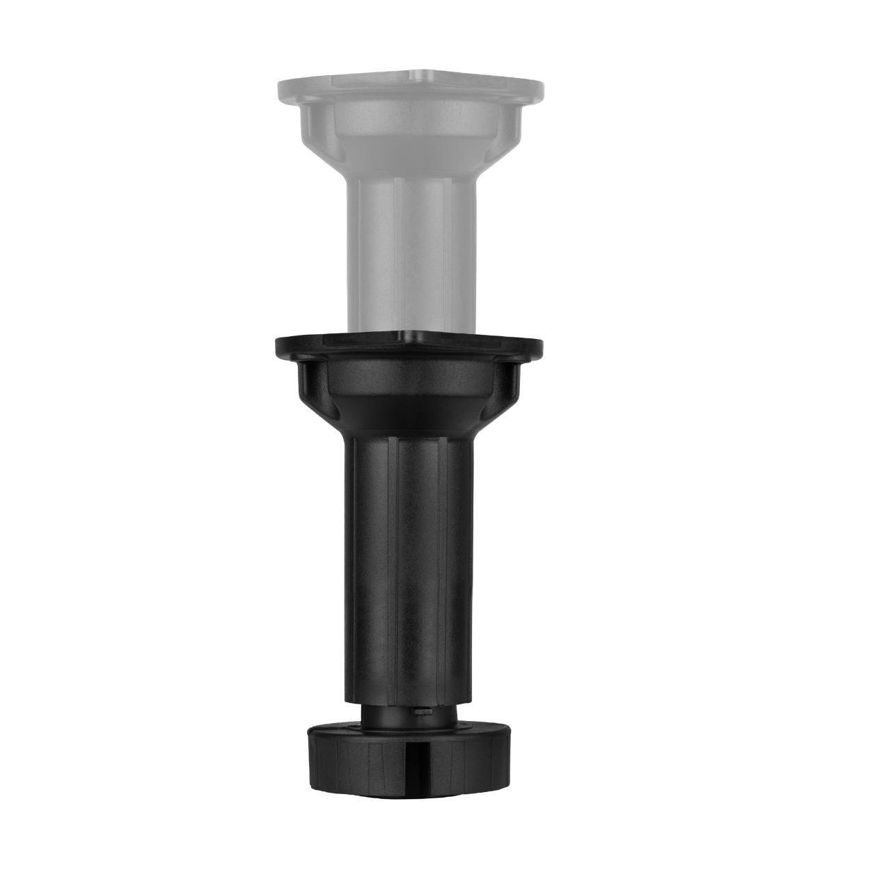 Socket Leg Plastic Black 96-150mm