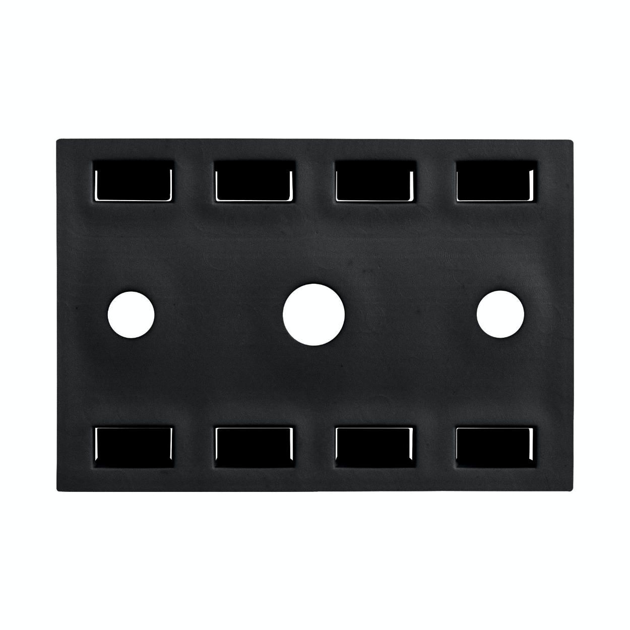 Socket for Furniture Leg Plastic Black